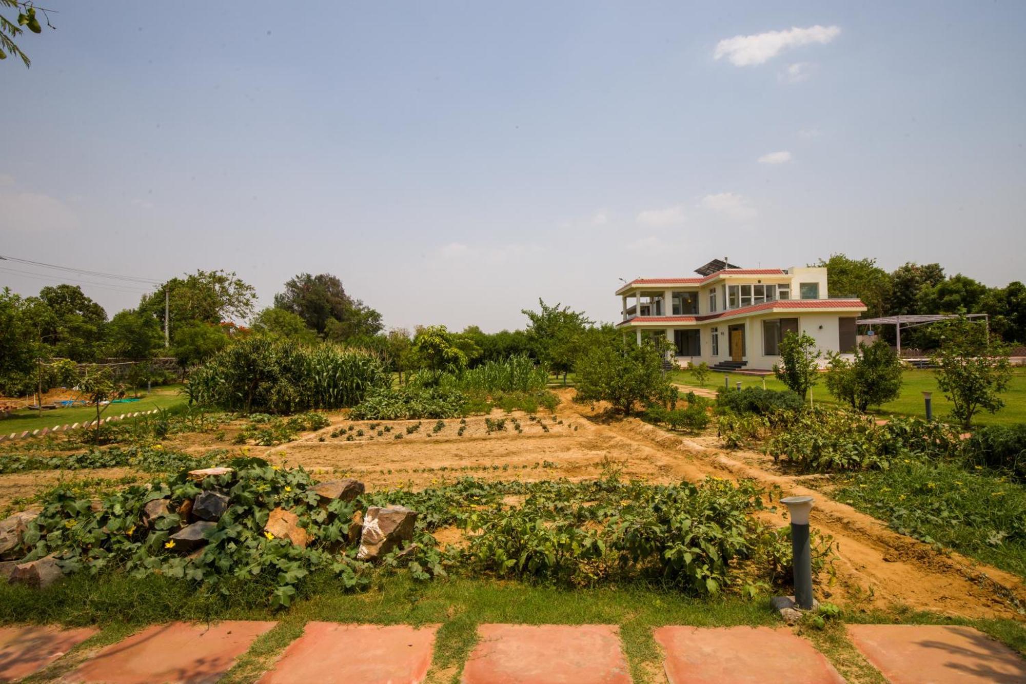 Alaya Stays Raga 2Bhk Farmstay With An Entertainment Lounge Sohna Bagian luar foto